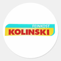 Klassischer Round Stickers feinkost kolinski merch
