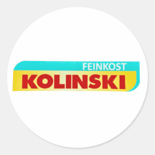 Klassischer Round Stickers feinkost kolinski merch