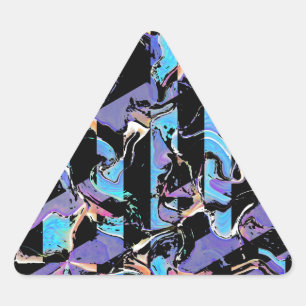 Klassischer Rundaufkleber Dreieckiger Aufkleber