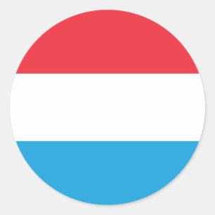 Klassischer Rundaufkleber für die luxemburgische F Runder Aufkleber