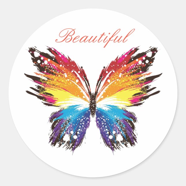 Klassischer Rundaufkleber, glänzend Runder Aufkleber (Vorderseite)