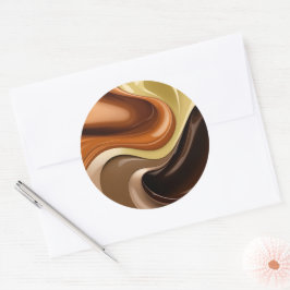 Klassischer Rundaufkleber in stylischer Grafik Runder Aufkleber