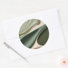 Klassischer Rundaufkleber in stylischer Grafik Runder Aufkleber