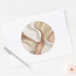 Klassischer Rundaufkleber in stylischer Grafik Runder Aufkleber