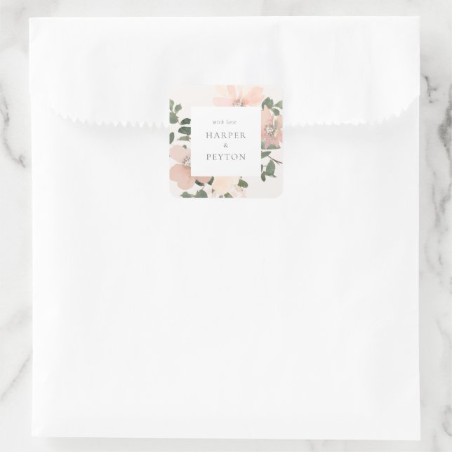 Klassischer Rundaufkleber Quadratischer Aufkleber (Tasche)