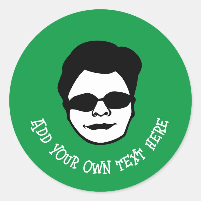 Klassischer Rundaufkleber Runder Aufkleber (Vorderseite)