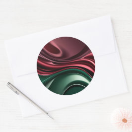 Klassischer runder Aufkleber in stilvoller Grafik