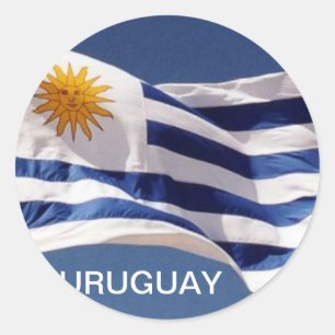 Klassischer runder Aufkleber Uruguays