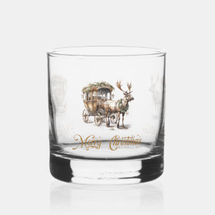 Klassischer Salbei, Goldmedaille Rentier Weihnacht Whiskyglas