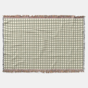 Klassischer Salbei-Tartan Ralph Lauren Inspiriert Decke