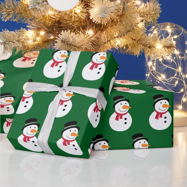 Klassischer Schneemann Geschenkpapier (Feiertage)