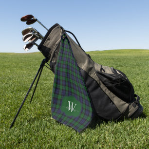 Klassischer schottischer Black Watch-Tartan-Karo-M Golfhandtuch