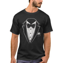 Klassischer Schwarz-Weiß-Smoking Grafik Elegant Fo
