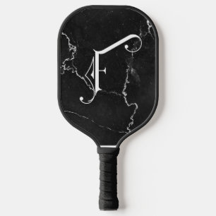 Klassischer schwarzer Marmor Dekorativ F Personali Pickleball Schläger