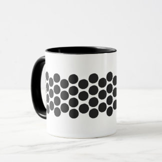 Klassischer schwarzer Punkte-Kaffee Tasse