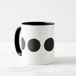 Klassischer schwarzer Punkte-Kaffee Tasse