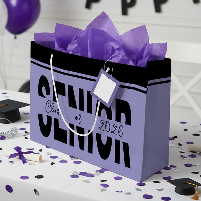 Klassischer schwarzer Rang Große Geschenktüte (Von Creator hochgeladen)