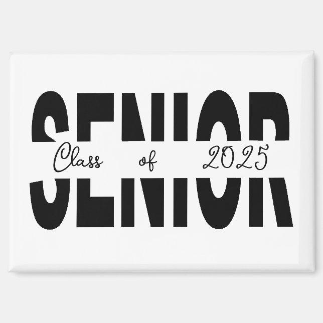 Klassischer schwarzer Rang Magnet (Vorderseite)