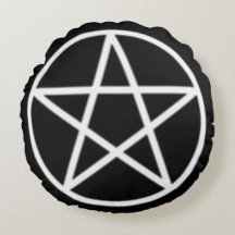 "Klassischer schwarzer und weißer Wicca-Pentakel" 
