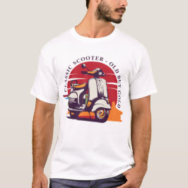Klassischer Scooter alt, aber Gold T-Shirt