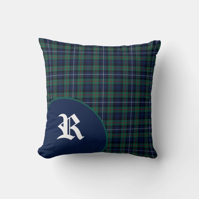 Klassischer ScottishRobertsontartan-kariertes Kissen (Vorderseite)