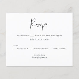 Klassischer Script Buddget Wedding RSVP