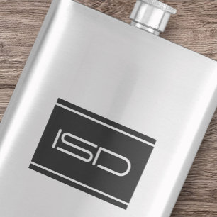 Klassischer Silver Steel Lifestyle Fit Vintag Flas Flachmann