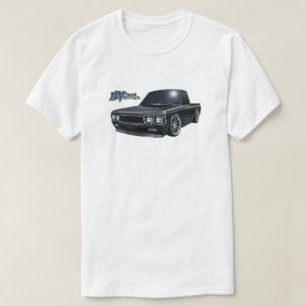 Klassischer Slammed Luv Truck in Schwarz T-Shirt