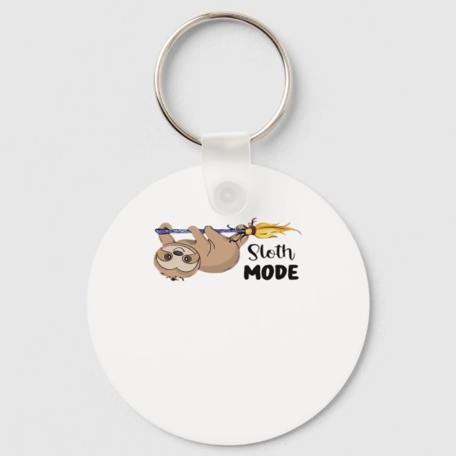 Klassischer Sloth-Mode-T - Shirt Schlüsselanhänger (Vorderseite)