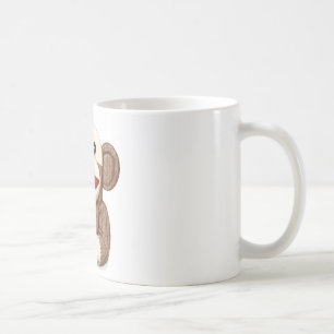 Klassischer Socken-Affe Kaffeetasse