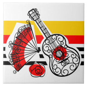 Klassischer spanischer Souvenirs Fliese