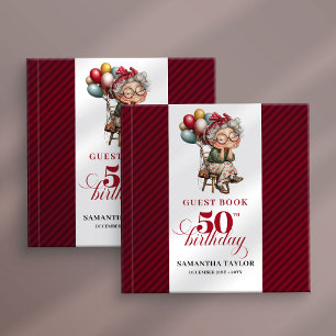 Klassischer Spaß 50. Damen-Geburtstags-Gästebuch Gästebuch