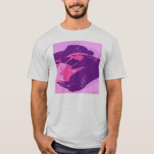 Klassischer Split Window Chevrolet Corvette Pop Ar T-Shirt (Vorderseite)
