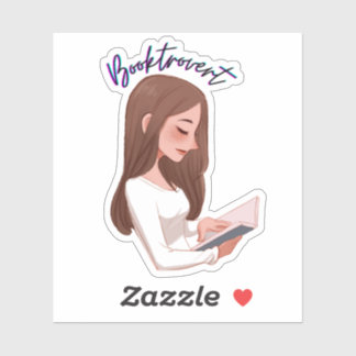 Klassischer Sticker für Booktrovert