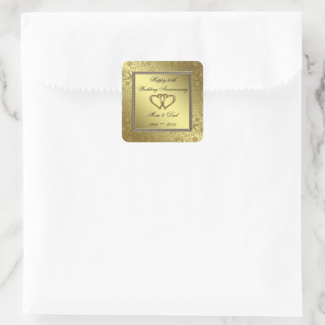 Klassischer Sticker zum Hochzeitstag (Tasche)