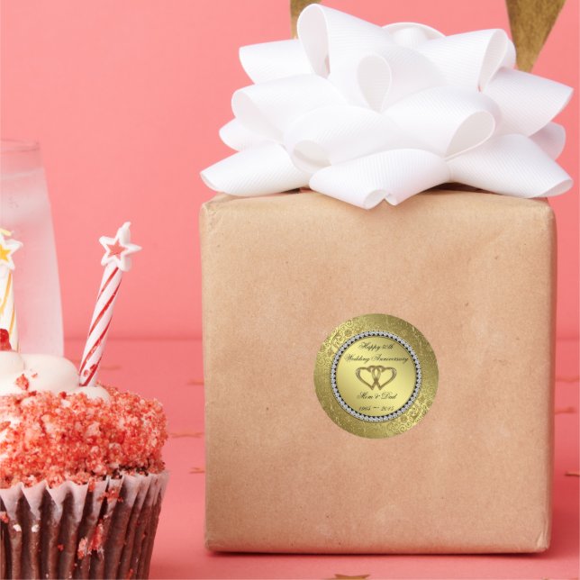 Klassischer Sticker zum Hochzeitstag (Party)