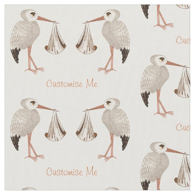 Klassischer Storch (neutral) 2 Stoff (Nahaufnahme)