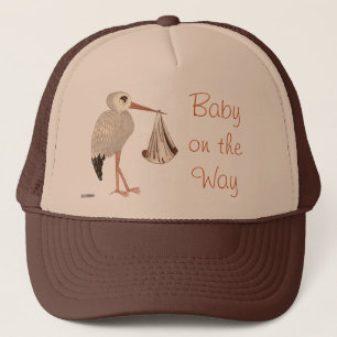 Klassischer Storch (neutrale) 2 (Babyparty) Truckerkappe
