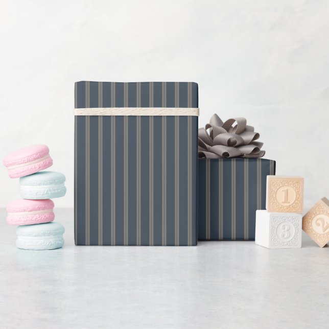 Klassischer Streifen Geschenkpapier (Babyparty)