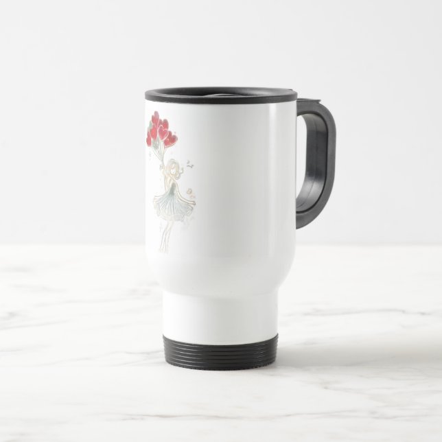 Klassischer süßer Becher Reisebecher (VorderseiteRechts)