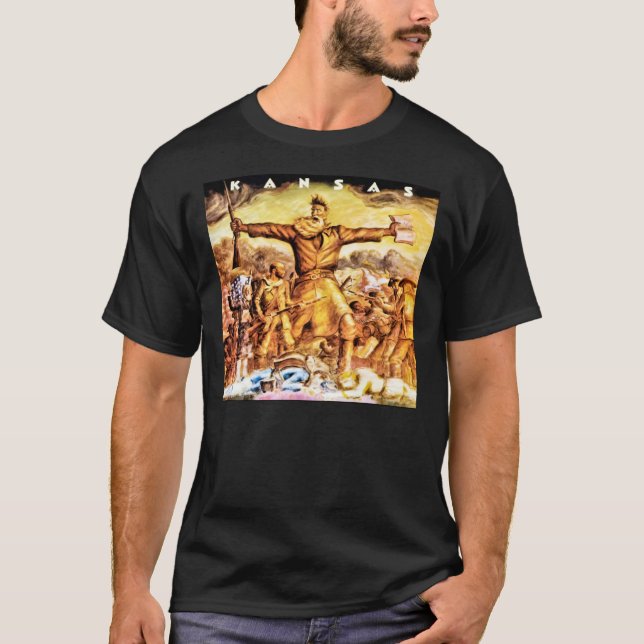Klassischer T - Shirt der Kansas Rock Band (Vorderseite)