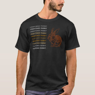 Klassischer T - Shirt des erschreckten Kaninchens