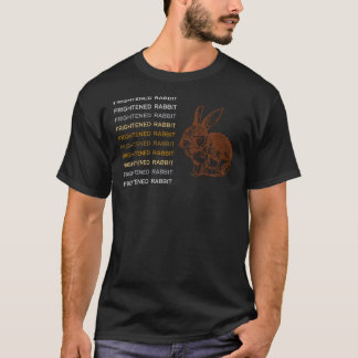 Klassischer T - Shirt des erschreckten Kaninchens