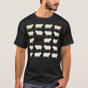 Klassischer T - Shirt für Schwarzes Schafskraut
