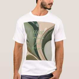 Klassischer T - Shirt in abstrakter Grafik