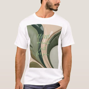 Klassischer T - Shirt in abstrakter Grafik