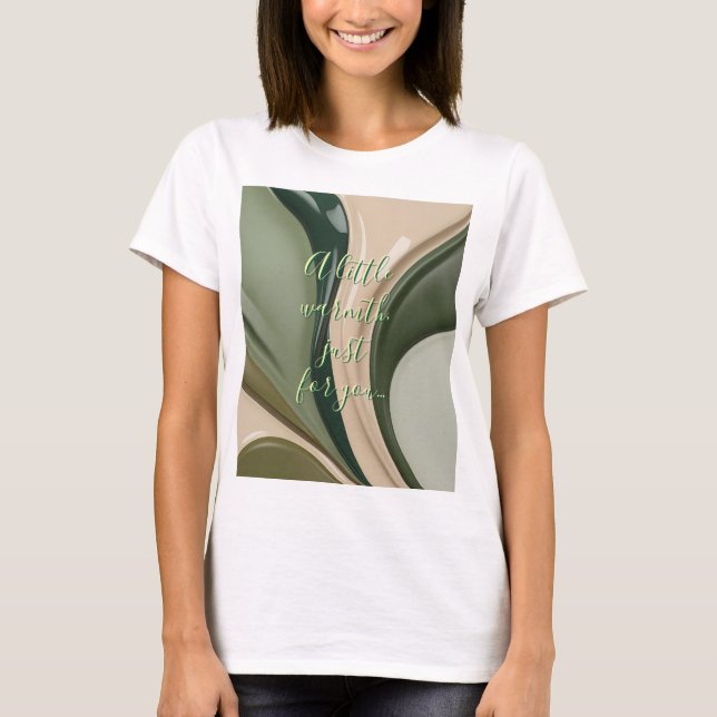 Klassischer T - Shirt in abstrakter Grafik (Vorderseite)