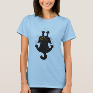 Klassischer T - Shirt, KatzenCartoon T-Shirt