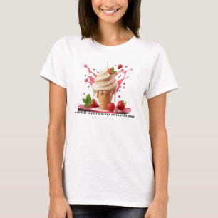 Klassischer T - Shirt mit Eiscreme