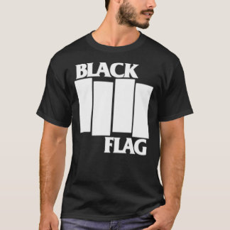 Klassischer T - Shirt mit schwarzer Flagge